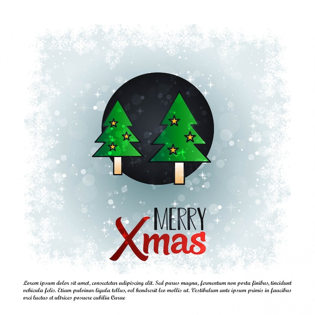 Free Vector xmas merry christmas background