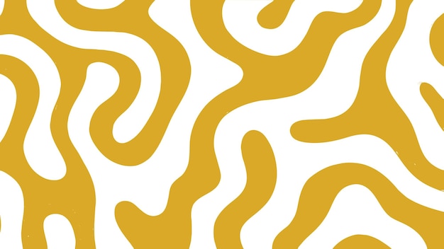 Free Vector yellow abstract squiggle maze pattern