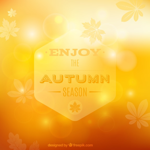 Yellow autumn background