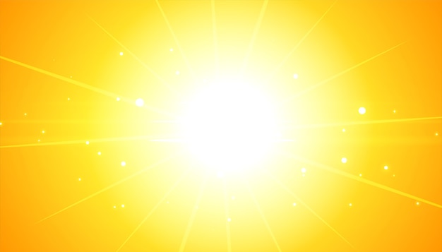 Free Vector yellow background with glowing flare light rays