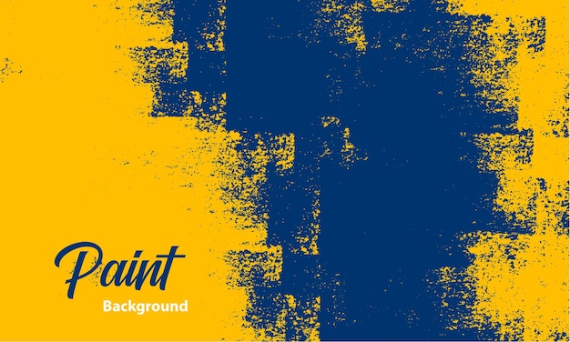 yellow and blue grunge paint texture background