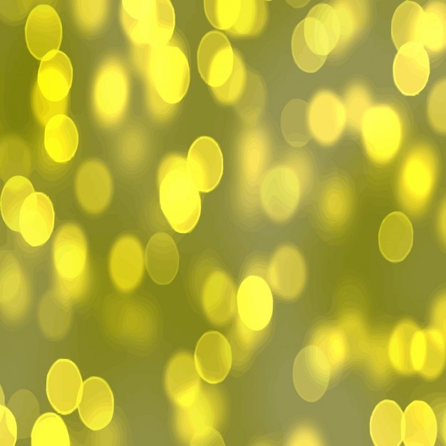 Yellow bokeh effect background