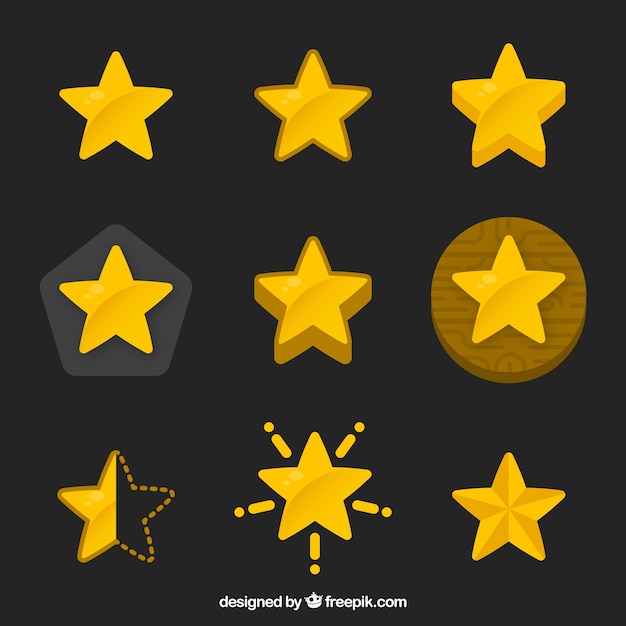 Yellow collection of stars