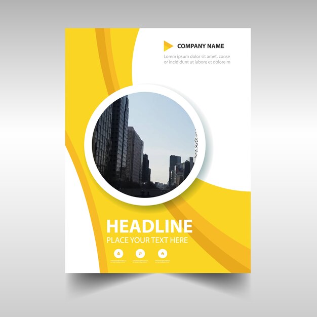 Yellow creative business brochure design