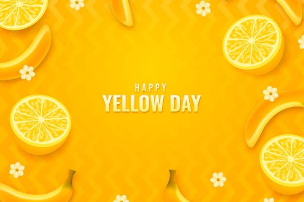 Yellow day realistic background