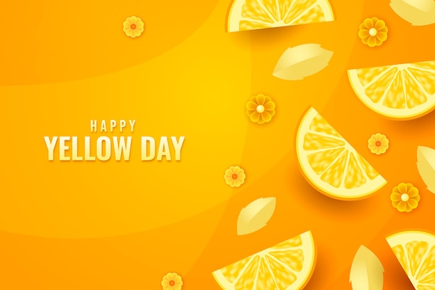 Yellow day realistic background