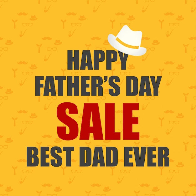 Yellow father's day sale design