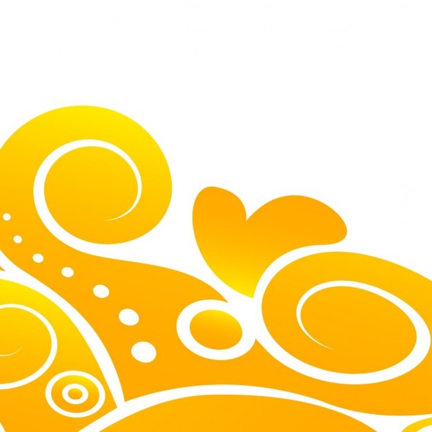 Free Vector yellow floral abstract background