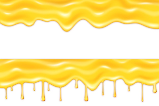 Yellow flowing glaze background design