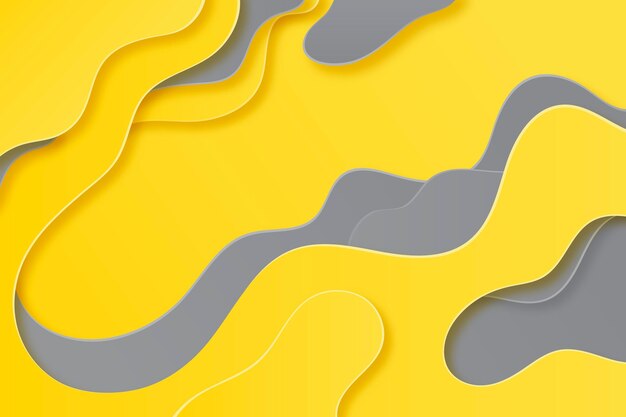 Yellow and gray paper style background