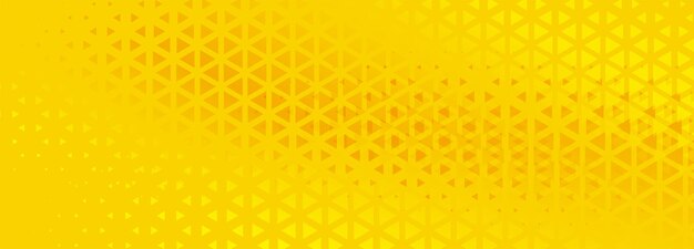 Yellow halftone triangle pattern background