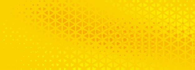 Yellow halftone triangle pattern background