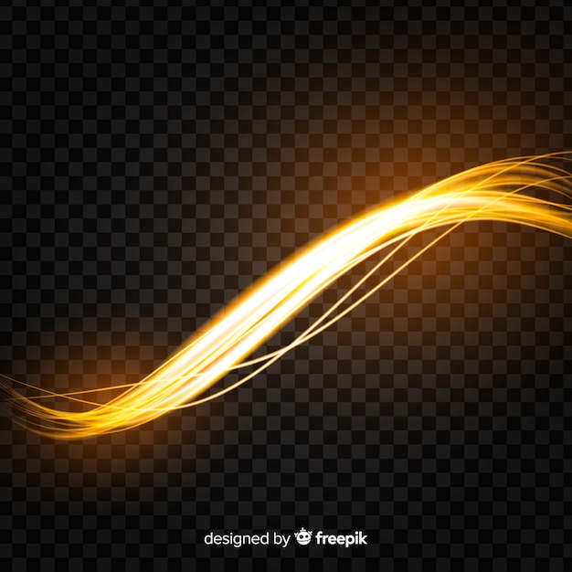 Yellow light wave effect