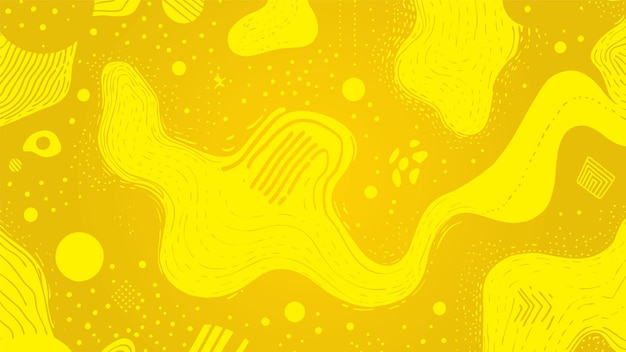 Free Vector yellow and orange abstract illustration