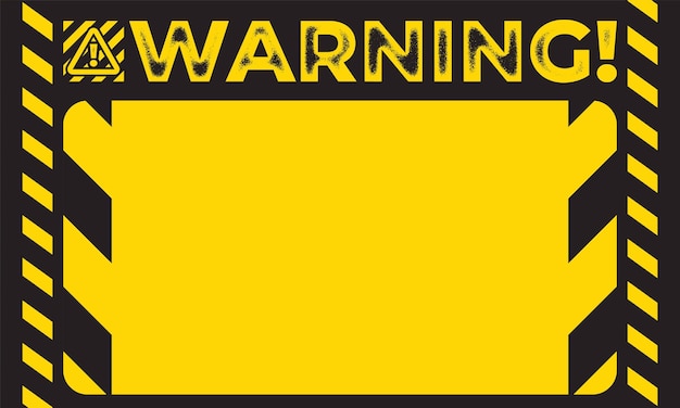 Free Vector yellow warning background with black stripes lines