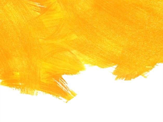 Yellow watercolor brush stroke design pastel background