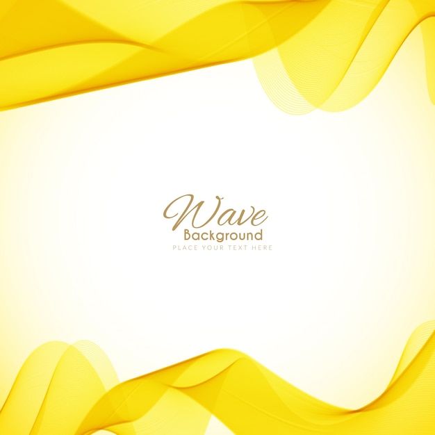 Yellow waves background