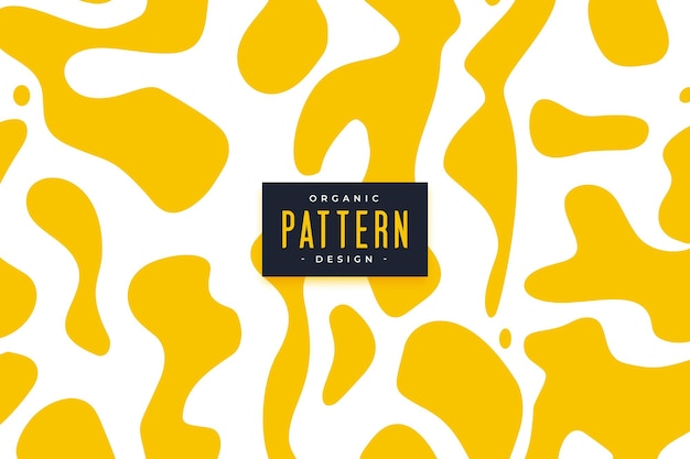 Free Vector yellow white irregular organic shape pattern background