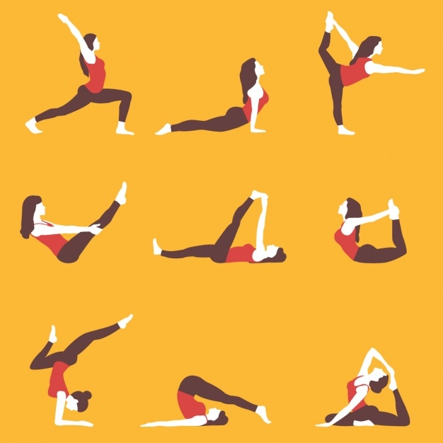 Yoga poses collection