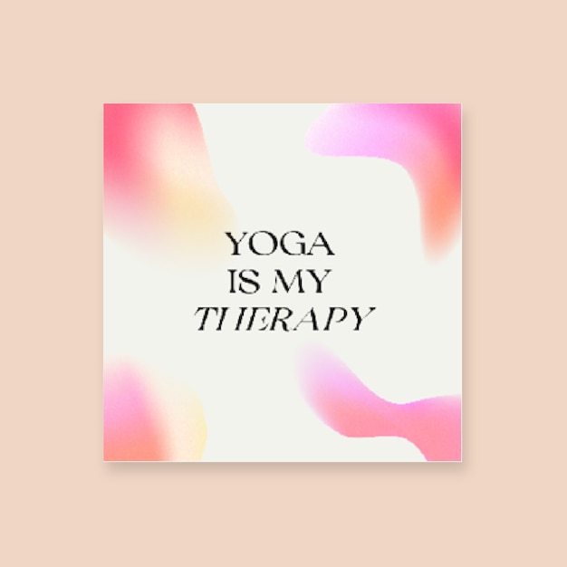 Yoga  sticker template design