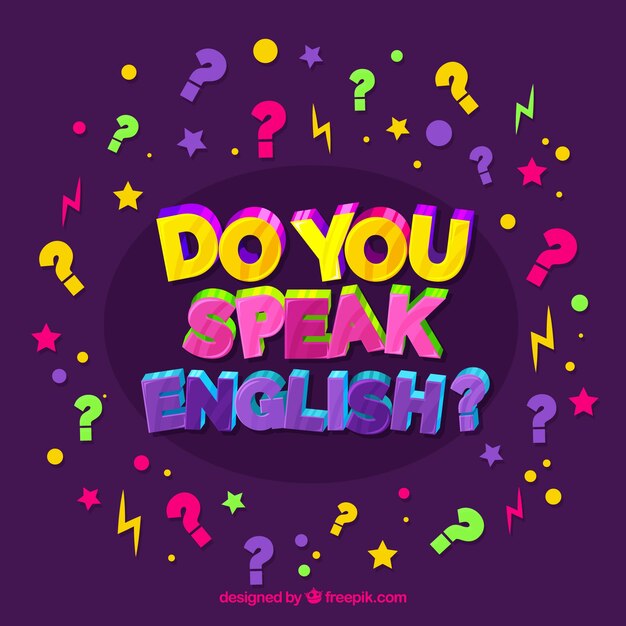 Do you speak english background