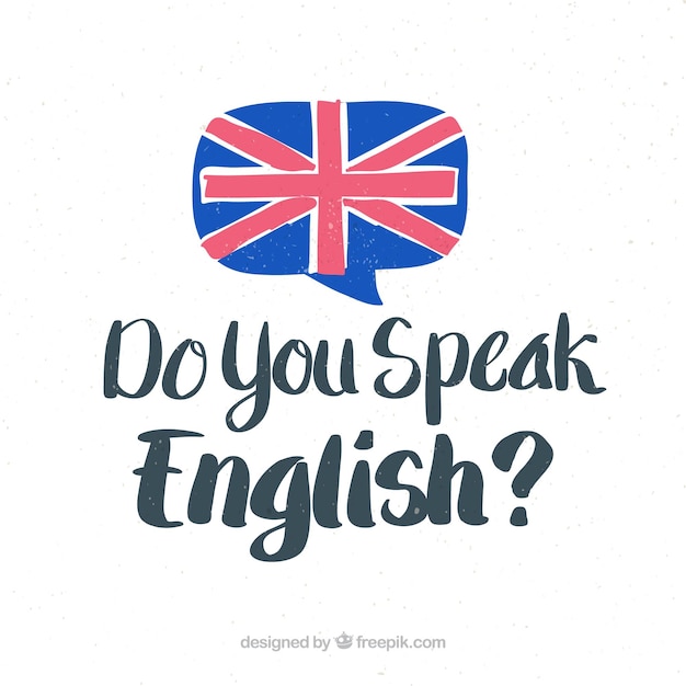 Do you speak english lettering background