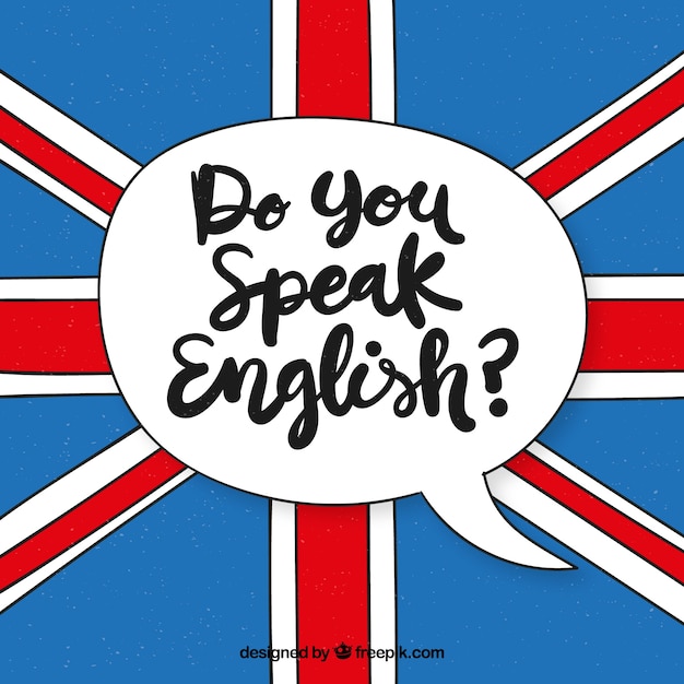 Do you speak english lettering background