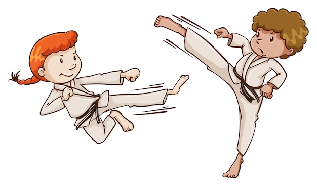 Young martial arts experts