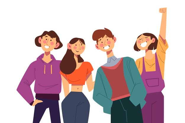 Young people illustration