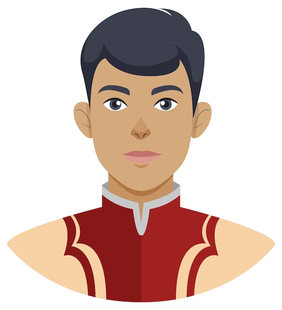 Free Vector young prince in traditional attire