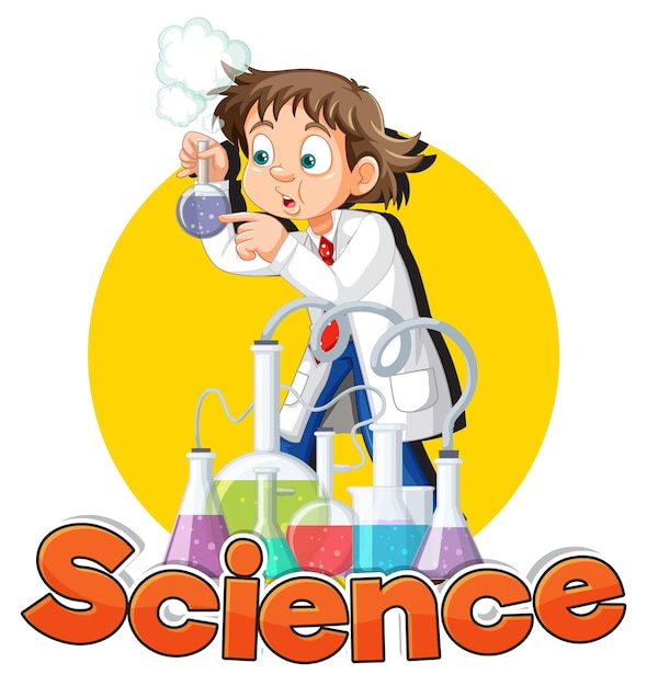 Free Vector young scientist in laboratory