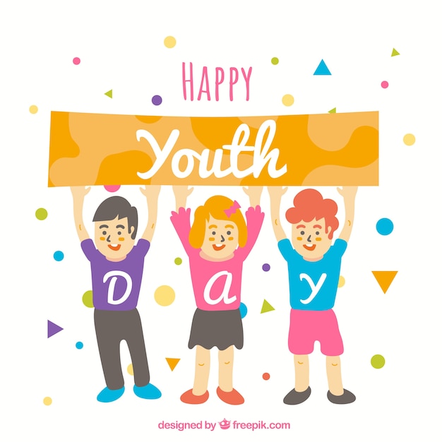 Free Vector youth day background