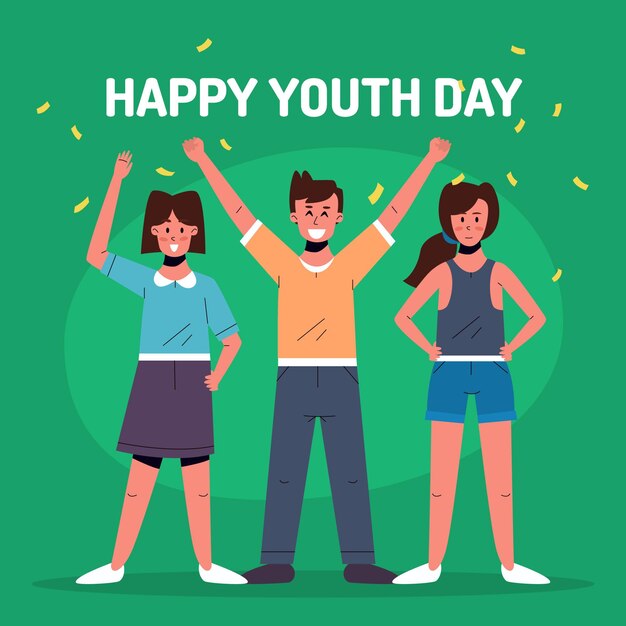 Youth day illustration