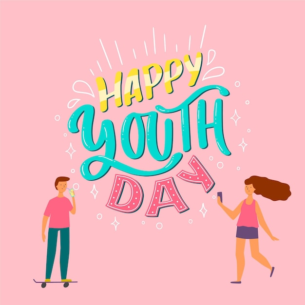 Youth day lettering