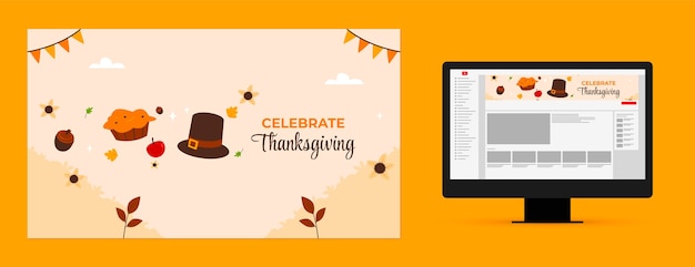 Youtube channel art for thanksgiving celebration