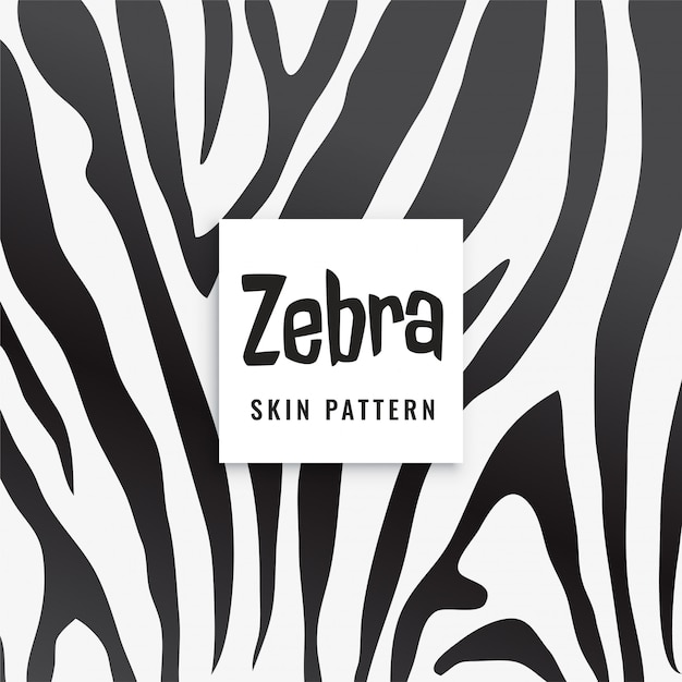 Free vector zebra print pattern in black and white