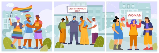 Zero discrimination day card set