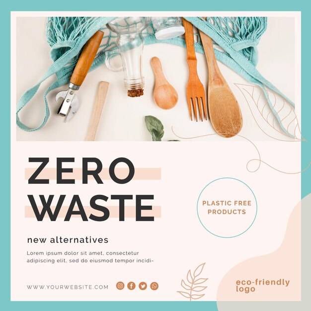 Zero waste flyer design