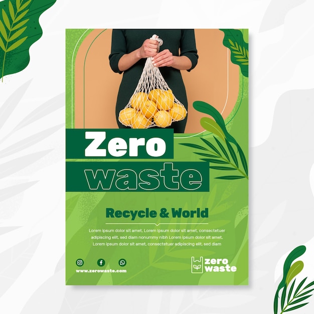 Zero waste vertical flyer