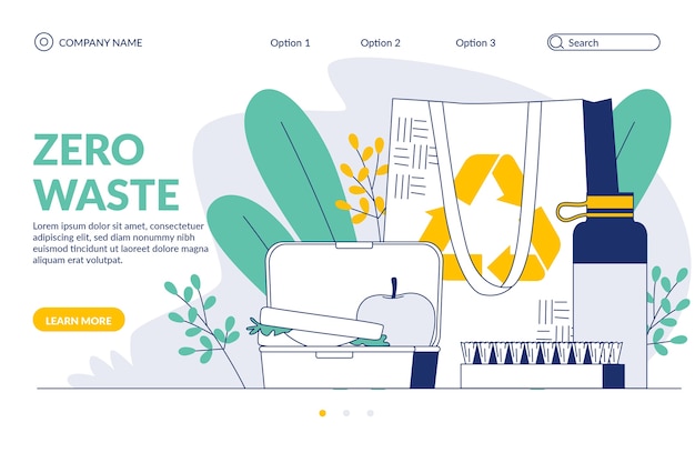 Zero waste web template