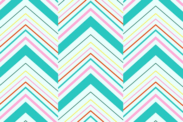 Zigzag pattern background, teal chevron, creative design vector