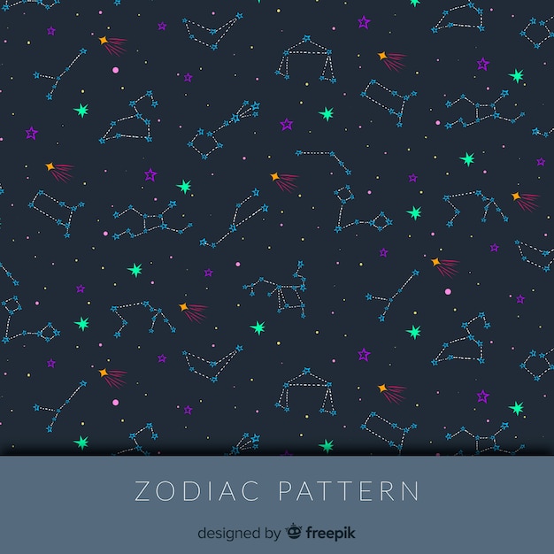 Free vector zodiac pattern