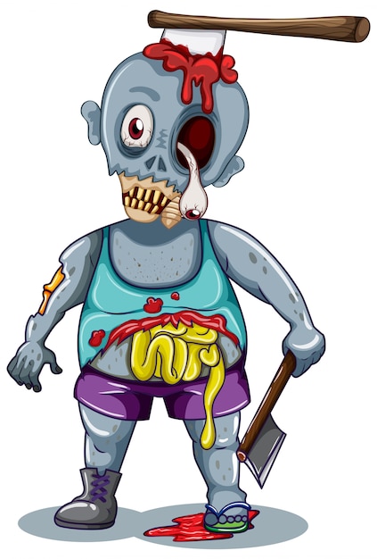 A zombie character