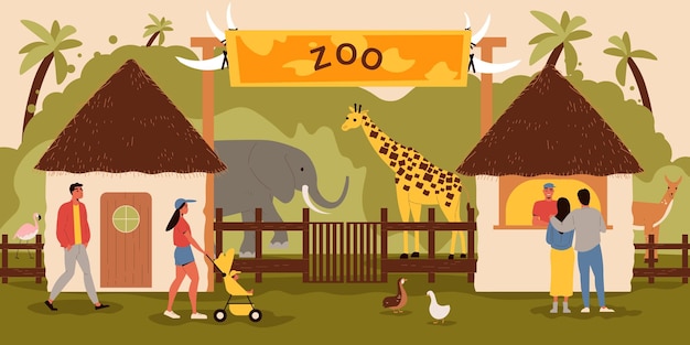 Zoo Entrance Background