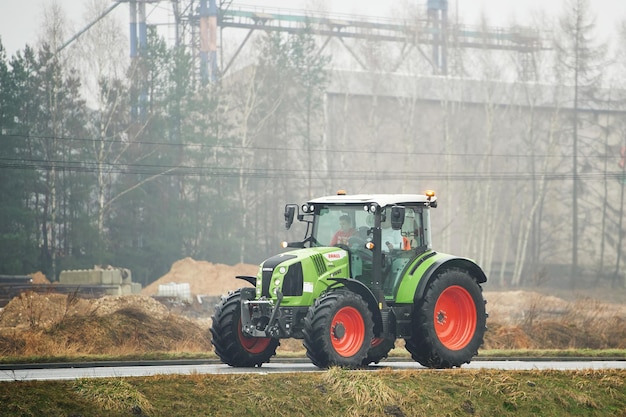 02092024 Poland Katowice Farmers in Poland use their tractors to block the highways and borders They want more support and protection for their industry The strike creates traffic jams