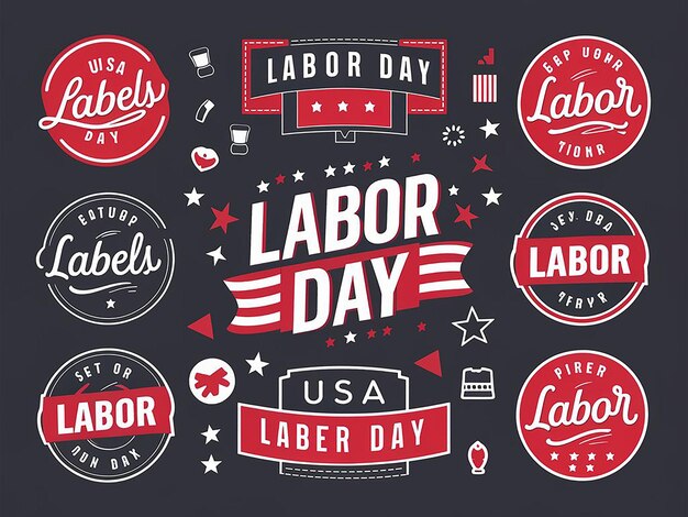 1 May USA Labor Day Banner and poster template