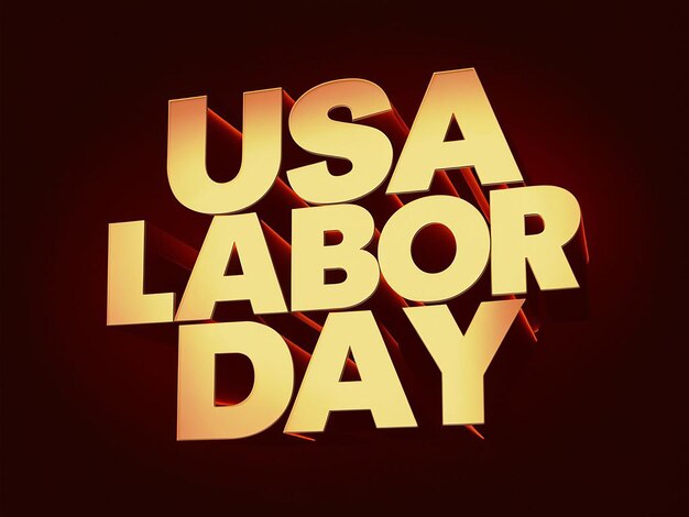 1 May USA Labor Day Banner and poster template