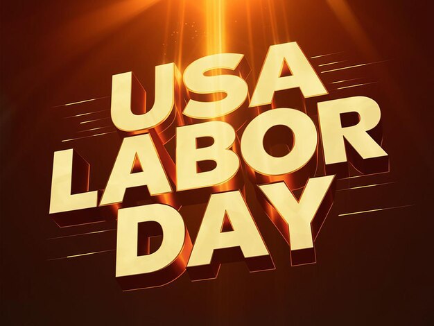 1 May USA Labor Day Banner and poster template