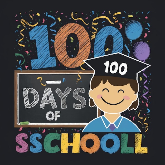 Photo 100 days of school tshirt design