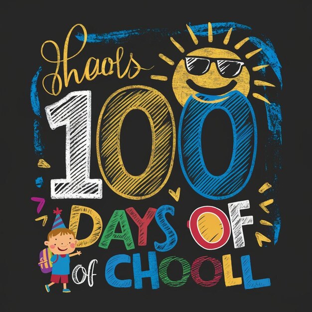 Photo 100 days of school tshirt design